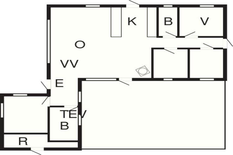Gezellig huisje bij de zee-By Traum-Plattegrond
