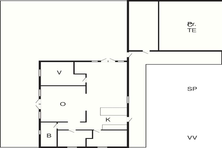 Maison de vacances pour 8 a Børkop-Plan d'étage