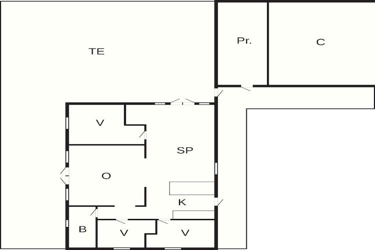 8 persoons vakantie huis in Børkop-Plattegrond