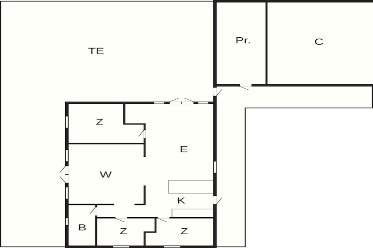 8 persoons vakantie huis in Børkop-Plattegrond