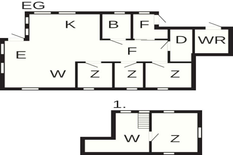 6 persoons vakantie huis in Kalvåg-Plattegrond