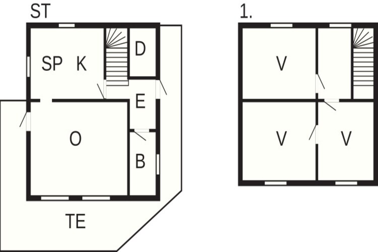 6 person holiday home in Olderdalen - Floor plan