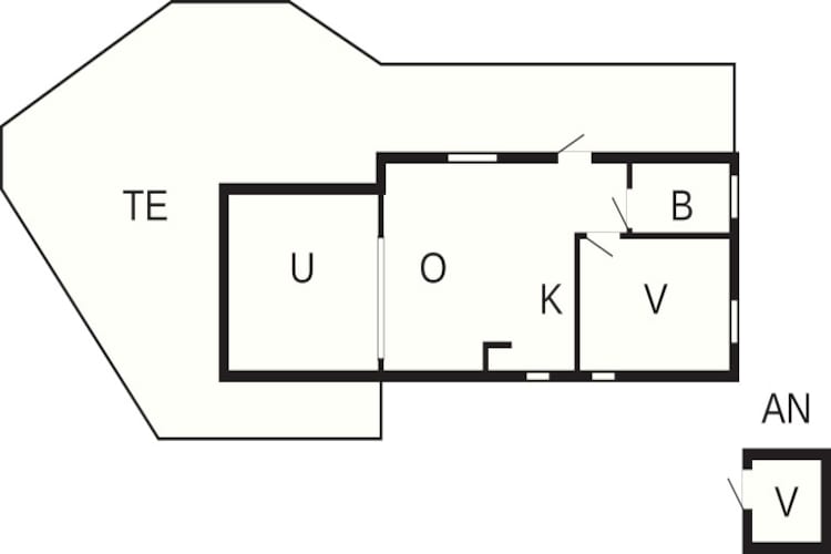 Kustcharme in Hoviksnas-By Traum-Plattegrond