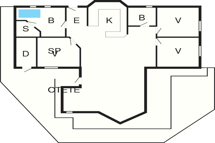 6 persoons vakantie huis in Ansager-Plattegrond