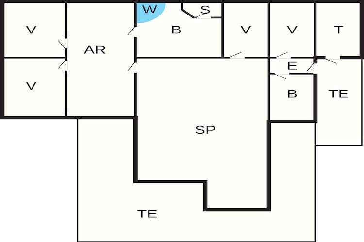 10 person holiday home in Løkken - Floor plan