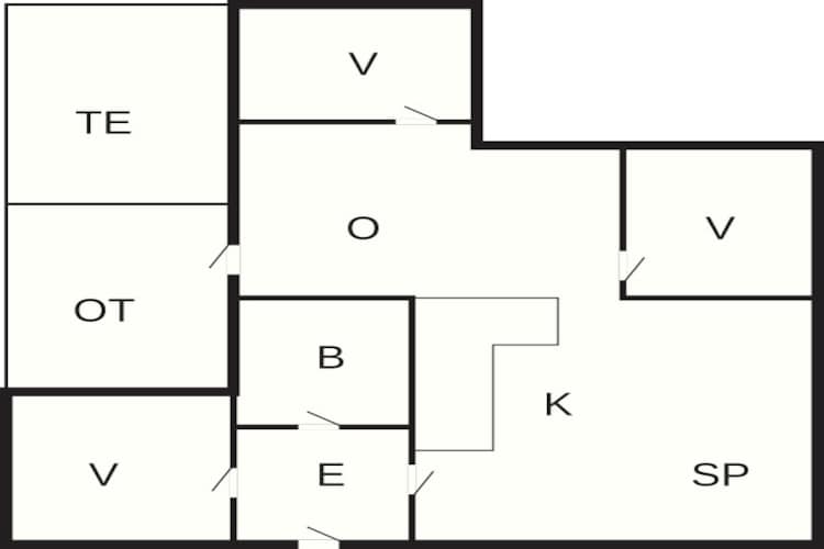 6 persoons vakantie huis in Toftlund - Plattegrond