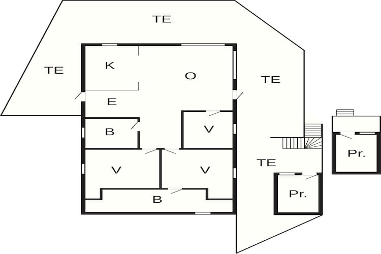 7 persoons vakantie huis in KLOKKARVIK-Plattegrond