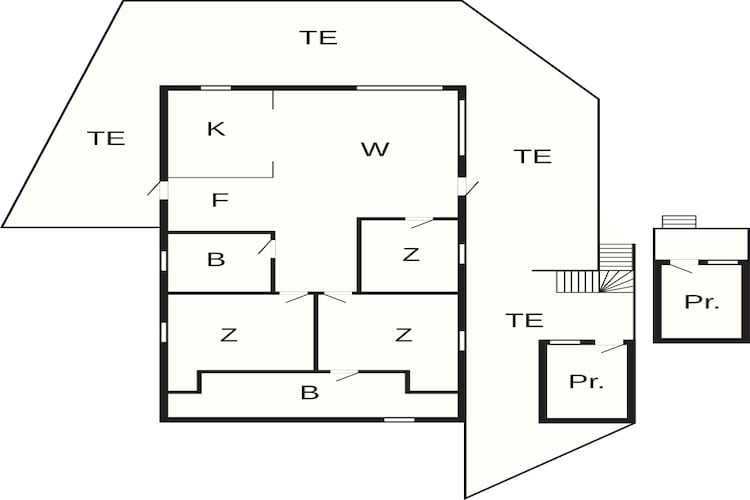 Maison de vacances pour 7 a KLOKKARVIK - Plan