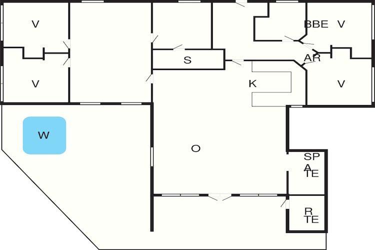 10 person holiday home in Harboøre-Floor plan