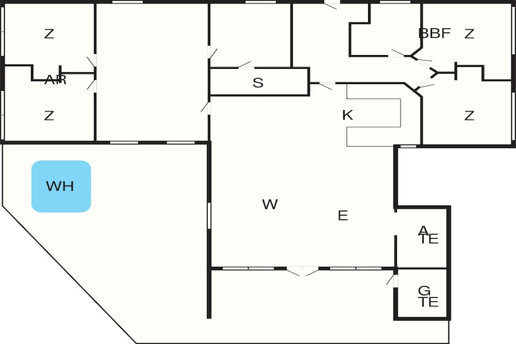 10 person holiday home in Harboøre-Floor plan