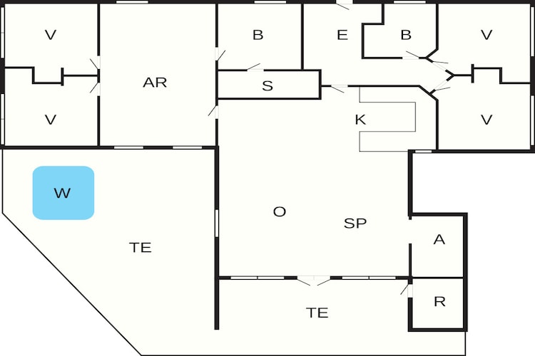 10 persoons vakantie huis in Harboøre-Plattegrond