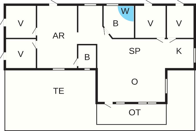 10 persoons vakantie huis in Thisted-Plattegrond