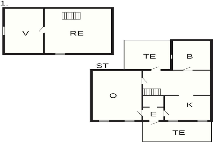 Kusttoevlucht in Bandholm-By Traum-Plattegrond