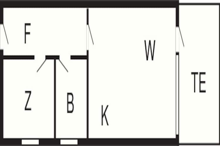 2 room,ground/1.floor - Plattegrond