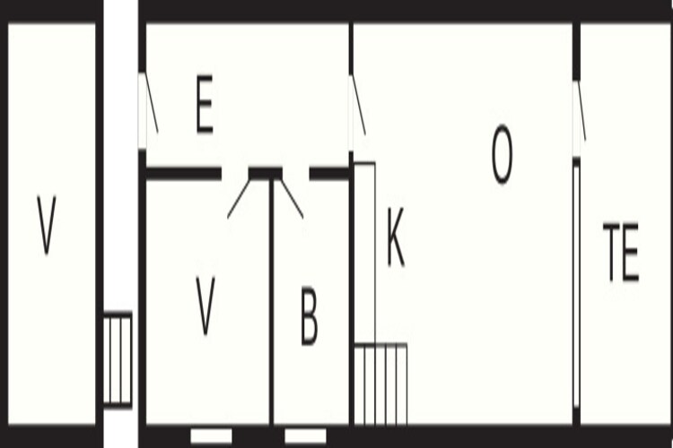 2½ vær.,2.sal,Standard - Plattegrond