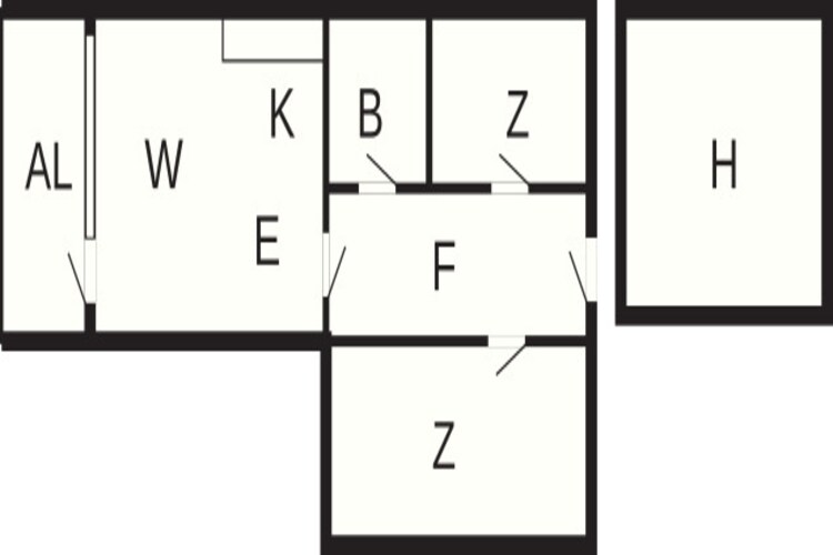 3½ room,1 st floor-Plattegrond