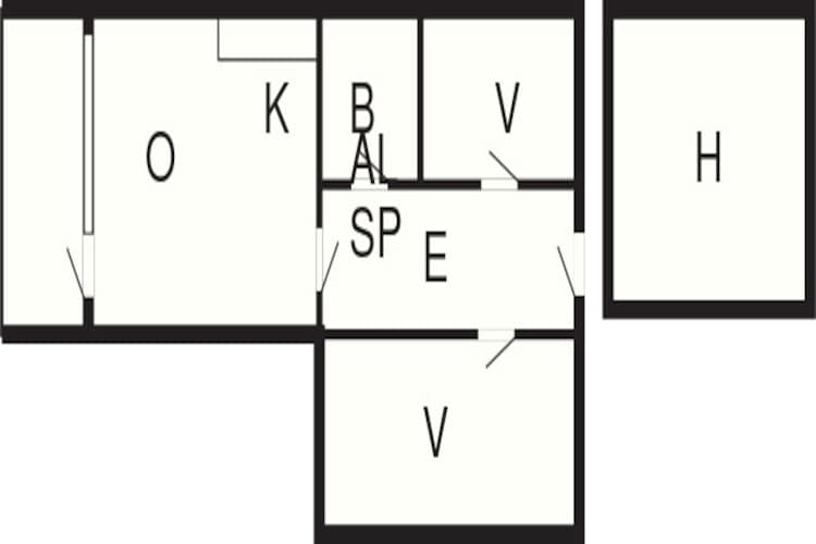 3½ room,1 st floor - Grundriss