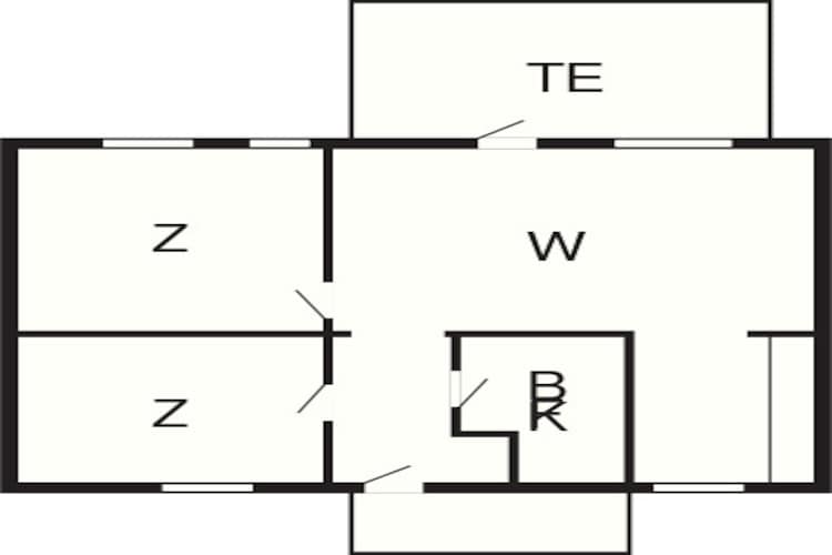 3 room,m/seaview,ground/1.floor - Plattegrond