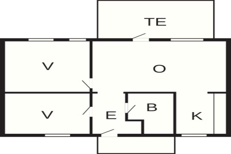 3 room,m/Harbour v.,ground/1.floor-Plattegrond