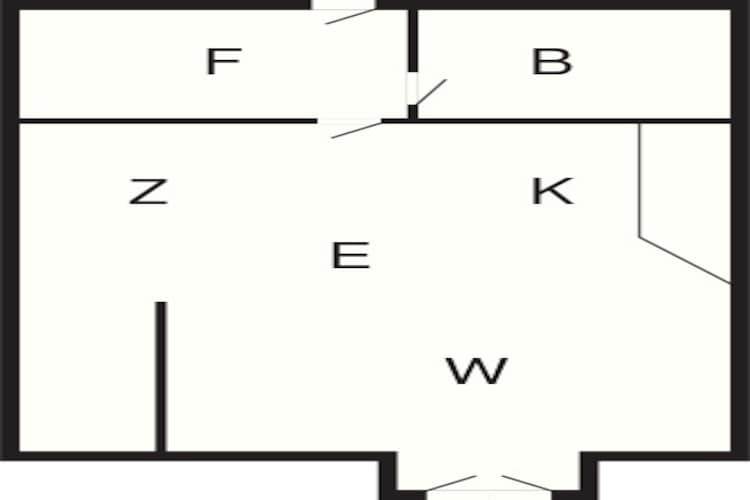 1 room w/seaview - Plattegrond