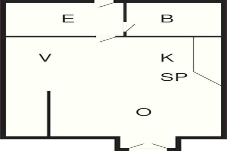 1 room w/seaview - Plattegrond