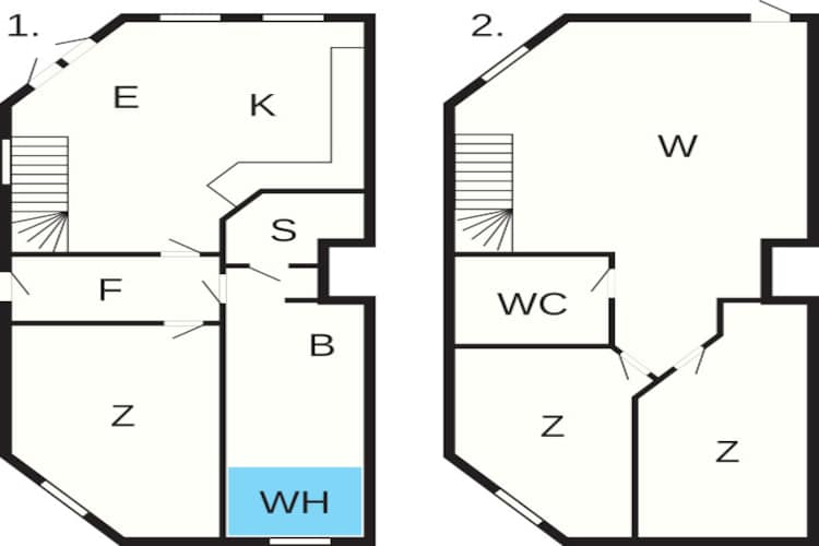 4½ room,1+2 floor w/seaview - Plan