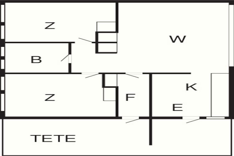 3 room,House - Plattegrond