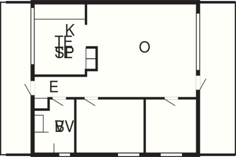 6 persoons vakantie huis op een vakantie park in Hanstholm-Plattegrond