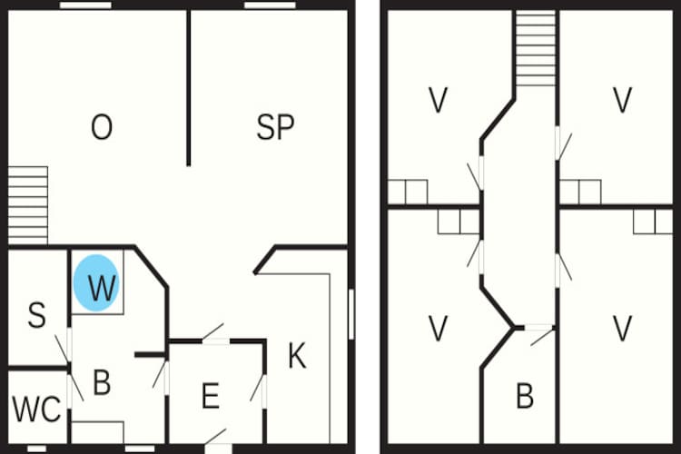 5 room,attached house - Plattegrond