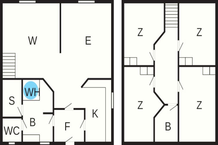 5 room,attached house - Plattegrond