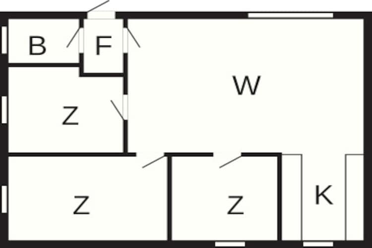 6 persoons vakantie huis op een vakantie park in Blåvand-Plattegrond