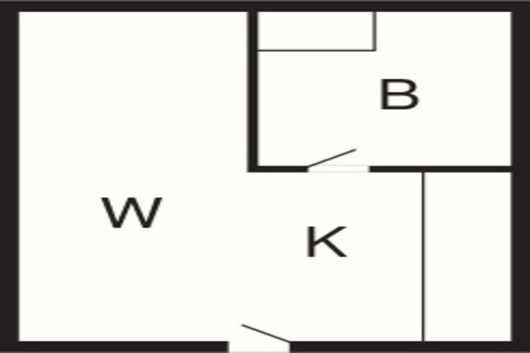 2 persoons vakantie huis op een vakantie park in Blåvand-Plattegrond