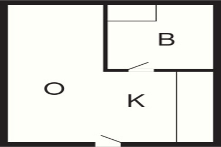 2 persoons vakantie huis op een vakantie park in Blåvand-Plattegrond