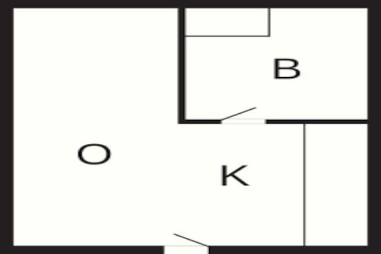 2 persoons vakantie huis op een vakantie park in Blåvand-Plattegrond