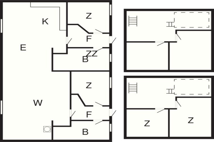 7 room,2 level,attached house - Floor plan