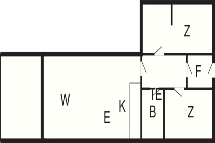 3 room,ground floor or 1.-Plattegrond