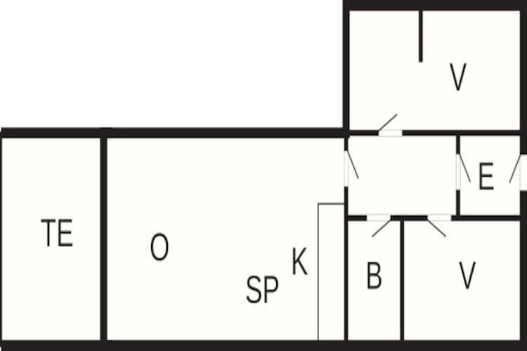 3 room,ground floor or 1.-Plattegrond