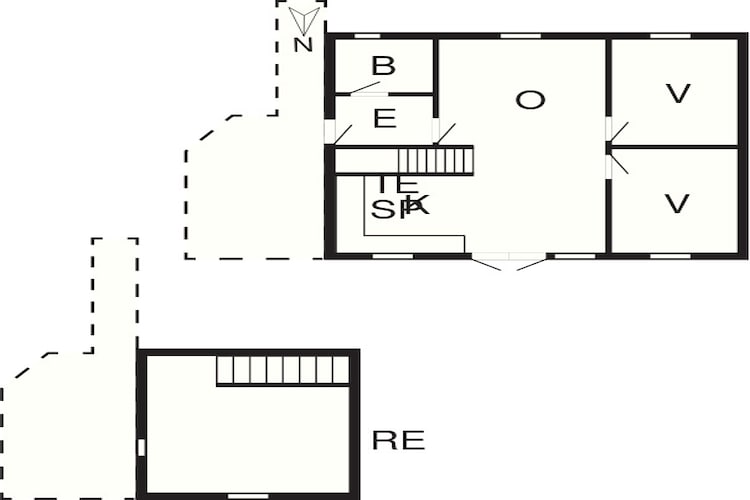 4 room,2+3 floor-Grundriss