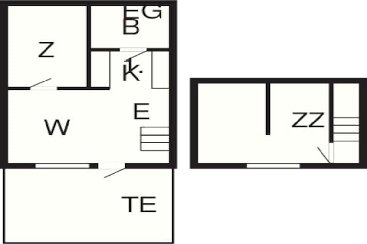 3 room,2 levels,dishwasher-Plattegrond