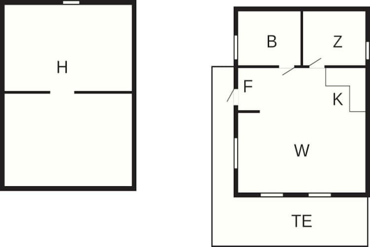 Kustcharme in Flaton Toevluchtsoord-By Traum-Plattegrond