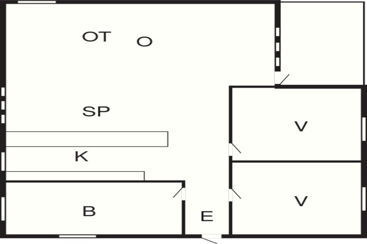 4 persoons vakantie huis in Hals-Plattegrond