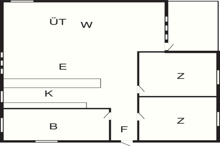 4 persoons vakantie huis in Hals-Plattegrond