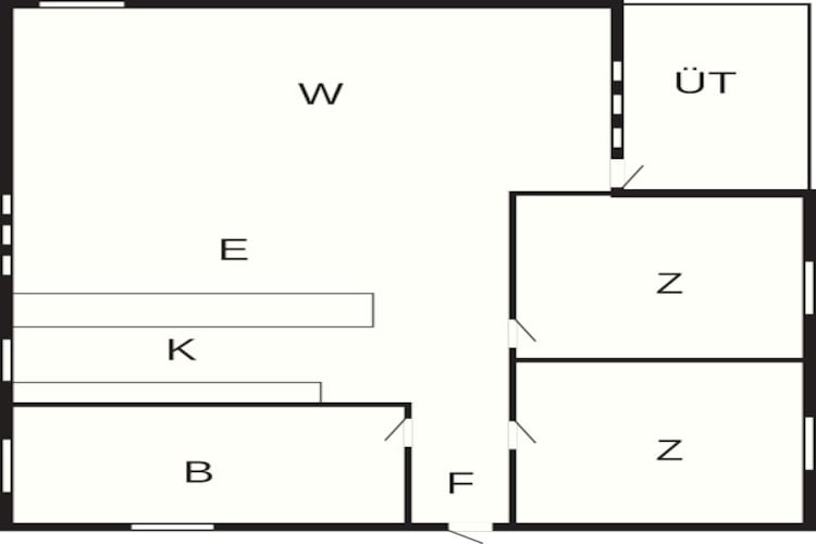 4 persoons vakantie huis in Hals-Plattegrond