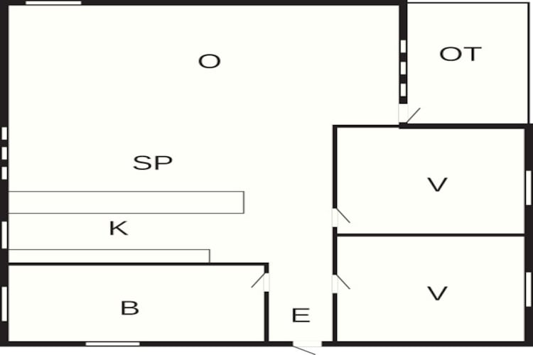 4 persoons vakantie huis in Hals-Plattegrond