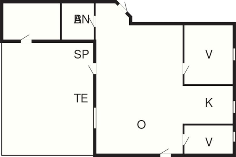 Kustsanctuary in Lokken-By Traum-Plattegrond