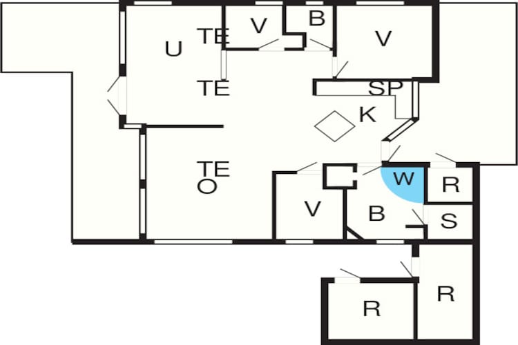 6 persoons vakantie huis in Sjølund-Plattegrond