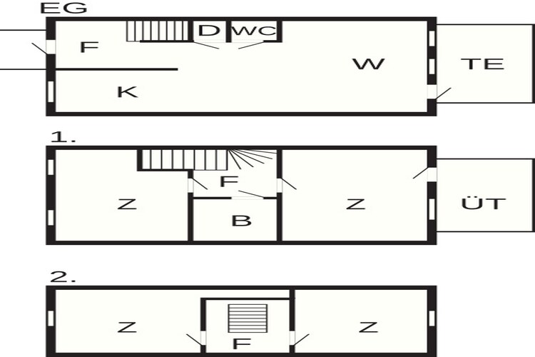 Maison de vacances pour 6 a Austrheim - Plan