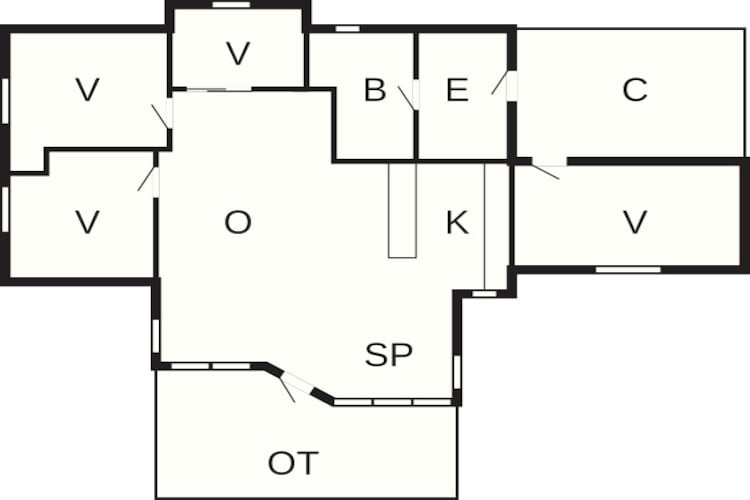 8 persoons vakantie huis in Idestrup-Plattegrond