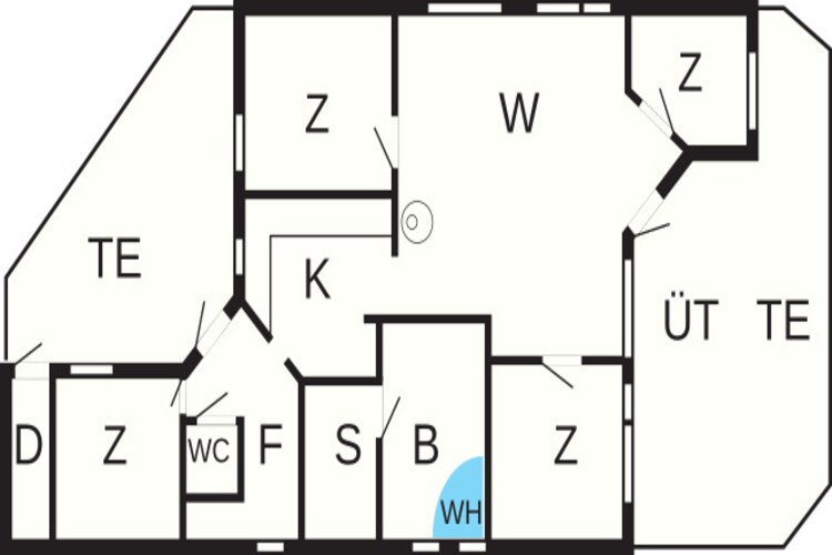 8 persoons vakantie huis in Sydals-Plattegrond
