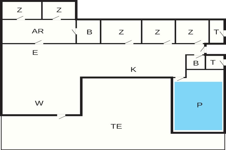 14 persoons vakantie huis in Vejby-Plattegrond